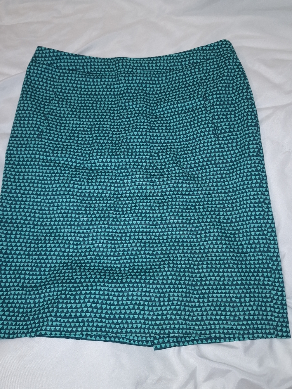 Halogen Green Geometric Skirt Size 8